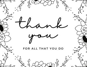 free printable black and white thank you cards - Free Printable Thank You Cards Black And White - Printable Board Games